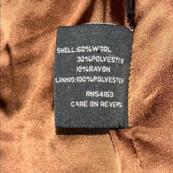 Kenneth Cole Reaction Beige Double-Breasted Pea Coat - Picture 7 of 14